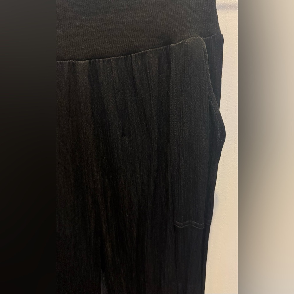 BOBI BLACK Sleek Textured Pant in Black Medium REVOLVE Current - Picture 7 of 11